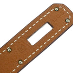 Hermes Kelly Handbag Brown Togo with Palladium Hardware 32 - image 6