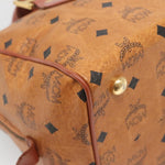 MCM Visetos Handbag Canvas and Leather - image 9