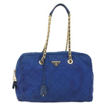 Prada Chain Shoulder Bag Quilted Tessuto Large - image 1