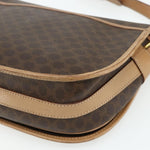 Celine Vintage Macadam Shoulder Bag Canvas and Leather - image 10