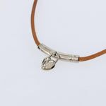 Hermes Annee Mediterranee Cadena Charm Necklace Metal and Leather - image 4