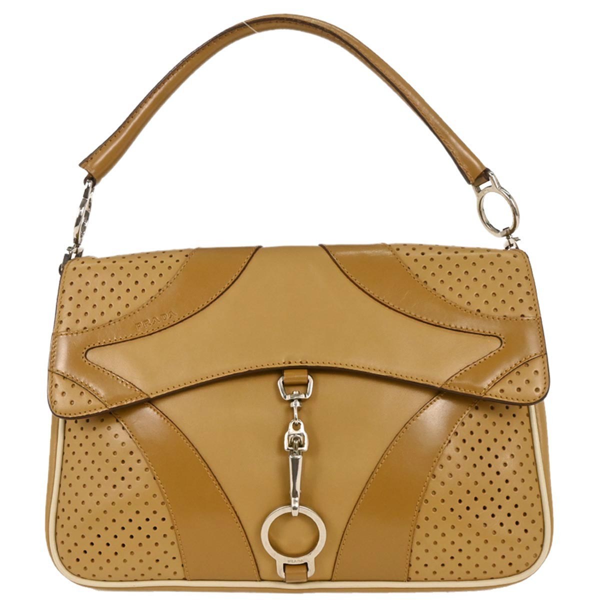 Prada Vitello Drive Handbag Leather - image 1