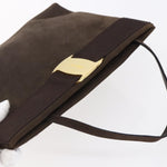 Salvatore Ferragamo Vala Shoulder Bag Suede - image 13