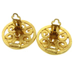 Chanel CC Round Earrings Metal - image 5