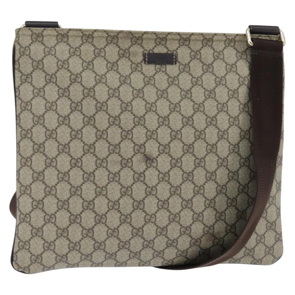 Gucci Zip Top Messenger Bag GG Coated Canvas Large - image 1