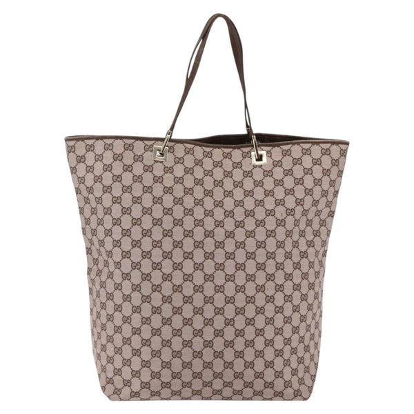 Gucci Vintage Bucket Shopping Tote GG Canvas Large