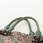 Miu Miu Chain Handle Bag Pleated Leather - image 14