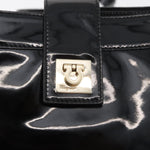 Salvatore Ferragamo Gancini Shoulder Bag Patent Leather - image 12