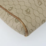 Christian Dior Vintage Honeycomb Shoulder Bag Canvas and Leather - image 11