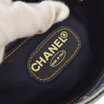 Chanel Vintage Resin Chain Tote Denim Small - image 4