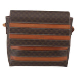 Celine Vintage Macadam Shoulder Bag Canvas and Leather - image 1