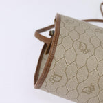 Christian Dior Vintage Honeycomb Shoulder Bag Canvas and Leather - image 9