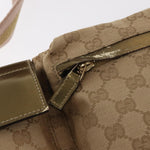 Gucci Vintage Double Belt Bag GG Coated Canvas with Leather - image 12