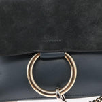 Chloe Faye Shoulder Bag Leather and Suede Small - image 13