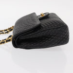 Bally Vintage Chain Shoulder Bag Quilted Leather - image 4