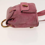 Gucci Gucci bamboo backpack daim mini - image 4