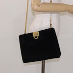 Salvatore Ferragamo Gancini Chain Shoulder Bag Suede - image 13