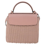 Salvatore Ferragamo Boxyz Top Handle Bag Woven Leather Medium - image 2