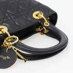 Christian Dior Vintage Lady Dior Bag Cannage Quilt Lambskin Medium - image 7