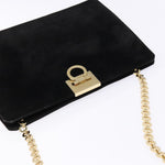 Salvatore Ferragamo Gancini Chain Shoulder Bag Suede - image 15
