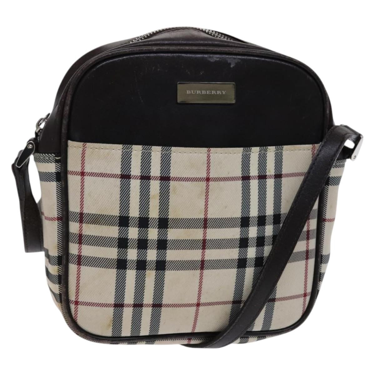 Burberry Nova check Shoulder bag Canvas and Leather - image 1