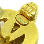 Chanel CC logo heart Gold-plated - image 4