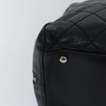 Chanel Vintage CC Zip Around Bowler Bag Quilted Caviar Medium - image 10