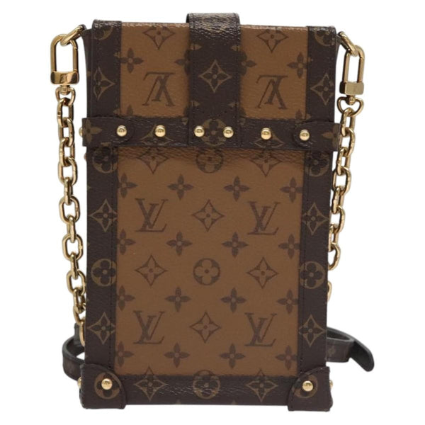 Louis Vuitton Vertical Trunk Pochette Reverse Monogram Canvas
