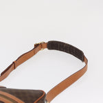 Celine Vintage Macadam Shoulder Bag Canvas and Leather - image 16