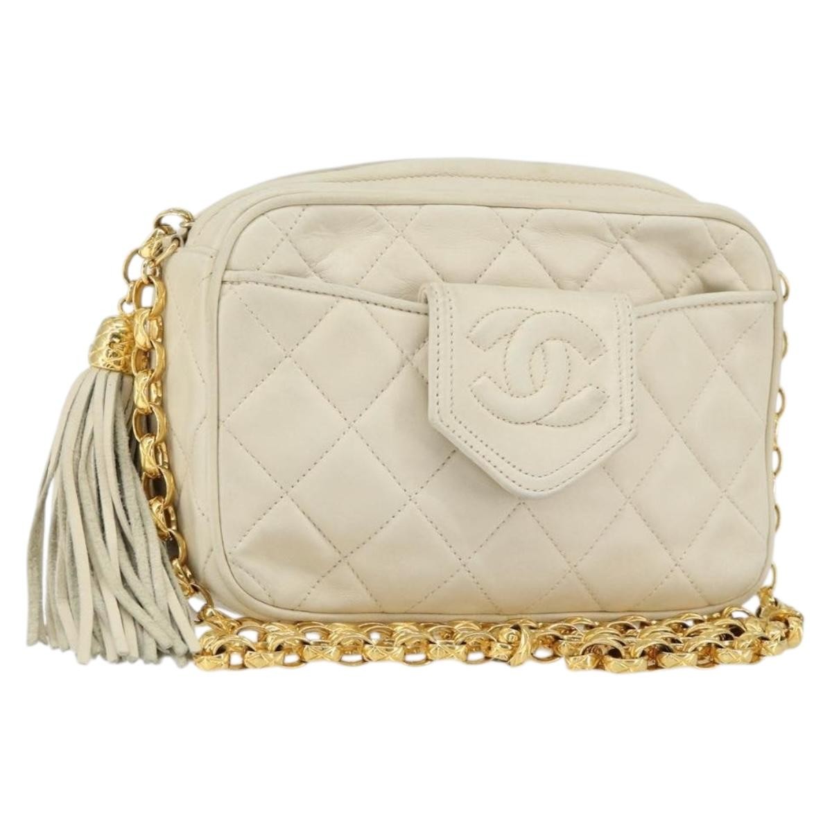 Chanel Vintage Front Pocket Camera Bag Quilted Lambskin Small - image 1