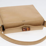 Gucci Vintage Convertible Bamboo Box Crossbody Bag Leather Small - image 8