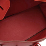 Hermes Birkin Handbag Red Togo with Palladium Hardware 35 - image 3