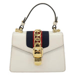 Gucci Sylvie Top Handle Bag Leather Mini - image 1