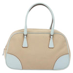 Prada Bauletto Bag Canvas with Leather - image 2