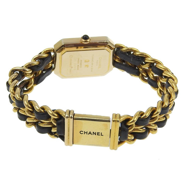 Chanel Premiere Rock Quartz Watch Plated Metal and Leather 20