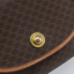 Celine Vintage Macadam Shoulder Bag Canvas and Leather - image 13