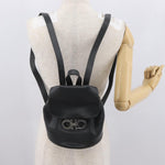 Salvatore Ferragamo Gancini Flap Drawstring Backpack Leather Mini - image 13