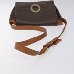 Celine Vintage Macadam Circle Logo Shoulder Bag Canvas and Leather - image 8