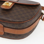 Celine Vintage Macadam Shoulder Bag Canvas and Leather - image 9