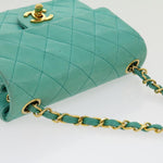 Chanel Square Classic Single Flap Bag Quilted Lambskin Mini - image 14