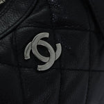 Chanel Vintage CC Zip Around Bowler Bag Quilted Caviar Medium - image 18