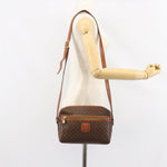 Celine Vintage Macadam Shoulder Bag Canvas and Leather - image 13