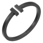 Tiffany & Co. T Square Bracelet Black Coated Steel - image 1