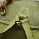 Gucci Gucci bamboo backpack daim mini - image 14
