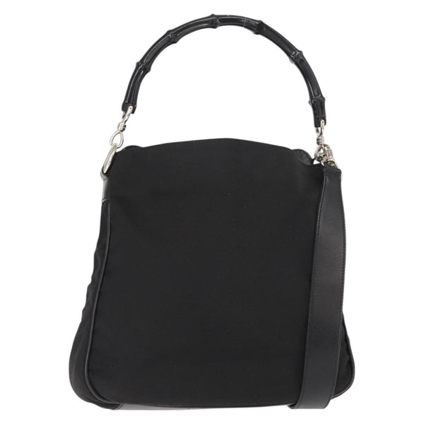 Gucci Vintage Bamboo Handle Bag Nylon - image 1