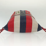 Gucci Logo Drawstring Backpack Striped Canvas Large - image 17