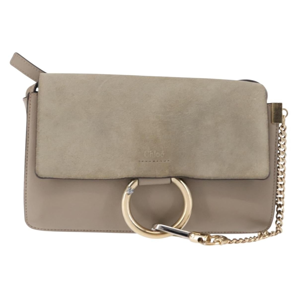 Chloe Faye Shoulder Bag Leather and Suede Small - image 1