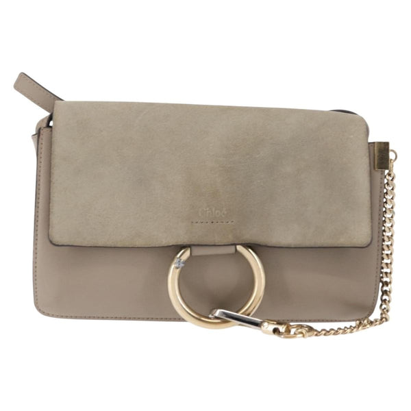 Chloe Faye Shoulder Bag Leather and Suede Small - image 1