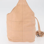Chanel Square Stitch Tassel Hobo Quilted Leather Small - image 4