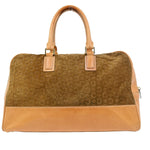 Celine C Macadam Handbag Suede and Leather - image 1